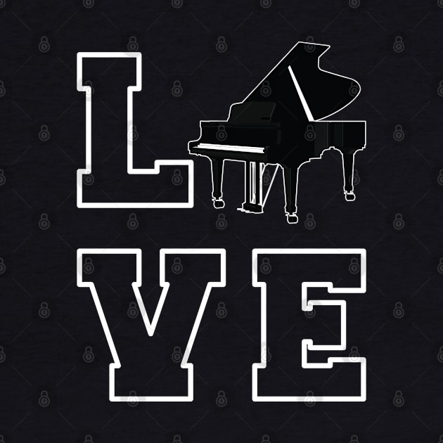 Piano Love by KC Happy Shop